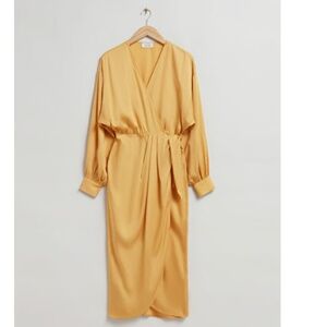 & Other Stories - vneck wrap dress, US size 4